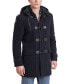 Фото #1 товара Men Tyson Wool Blend Leather Trimmed Toggle Coat