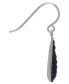 ფოტო #4 პროდუქტის Pave Crystal Teardrop Earrings in Sterling Silver. Available in Clear, Black, Blue, Multi, Purple or Red