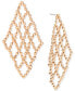 ფოტო #1 პროდუქტის Polished Openwork Long Chandelier Earrings, Created for Macy's