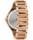 ფოტო #3 პროდუქტის Men's Precisionist High Performance Quartz Diamond (1/20 ct. t.w.) Rose Gold-Tone Stainless Steel Bracelet Watch 47mm