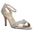 Nina Venus Ankle Strap Womens Silver Dress Sandals VENUS-046