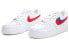 【定制球鞋】 Nike Air Force 1 Low 空军一号 手绘 Shadow 三钩 简约休闲 低帮 板鞋 女款 白蓝红 / Кроссовки Nike Air Force DD8959-100