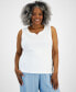 ფოტო #4 პროდუქტის Women's Sweetheart-Neck Sleeveless Top, XS-4X, Created for Macy's