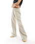 Kaiia Petite wide leg joggers in stone