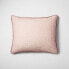 Фото #1 товара King Textured Chambray Cotton Pillow Sham Rose - Casaluna