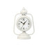 Table clock Lamp White Metal 17 x 25 x 11,3 cm (4 Units)