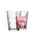 Double Circle Set of 4 - 7 oz Juice Glasses