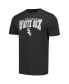 ფოტო #2 პროდუქტის Men's Charcoal, Black Chicago White Sox Meter T-shirt and Pants Sleep Set