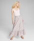 Фото #1 товара Women's Cotton Ruffled Smocked Maxi Skirt