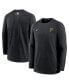 Men's Black Pittsburgh Pirates Authentic Collection Logo Performance Long Sleeve T-shirt