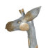 Decorative Figure Grey Golden Giraffe 27 x 12 x 100 cm