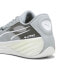 Фото #3 товара Puma All-Pro Nitro Team 37908105 Mens Gray Canvas Athletic Basketball Shoes