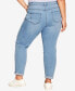 Фото #3 товара Plus Size Stretch Girlfriend Tall Length Jean