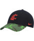 Men's Black, Camo Washington State Cougars Veterans Day 2Tone Legacy91 Adjustable Hat