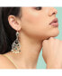 ფოტო #2 პროდუქტის Women's Gold Regal Drop Earrings