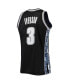 Men's Allen Iverson Black Georgetown Hoyas 1995-96 Authentic Throwback Jersey