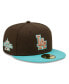 Фото #1 товара Men's Brown, Mint Los Angeles Dodgers Walnut Mint 59FIFTY Fitted Hat