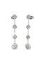 Long steel earrings with zircons 4G Crush JUBE04157JWRHT/U