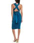 Фото #2 товара Rene Ruiz Convertible Ruched Cocktail Dress Women's Blue 14