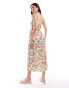 Vero Moda allotment halter maxi dress in tomatina print TOMATINA, S - EU 36 - фото #4