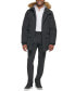 Фото #6 товара Men's Parka with a Faux Fur-Hood Jacket, Created for Macy's