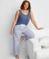 Фото #5 товара Пижама женская State of Day Рубашка для сна из модала с завязками XS-3X, созданная для Macy's