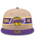 ფოტო #3 პროდუქტის Men's Tan/Purple Los Angeles Lakers 2024 NBA Draft 9FIFTY Snapback Hat