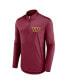 Men's Burgundy Washington Commanders Tough Minded Quarter-Zip Top