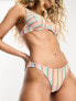 Фото #1 товара Billabong Island Glow Tanlines tanga bikini bottom in multi stripe