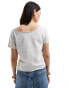 Фото #2 товара ASOS DESIGN slash shoulder top with rock graphic in off white