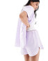 Фото #2 товара Miss Selfridge pull on runner shorts in lilac gingham co ord