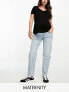 Фото #1 товара Cotton:On Maternity strechy straight jeans in blue