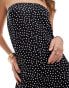 Фото #3 товара ASOS DESIGN bandeau jumpsuit in mono spot print