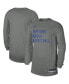 ფოტო #1 პროდუქტის Men's and Women's Heather Gray New York Knicks 2023/24 Legend On-Court Practice Long Sleeve T-shirt