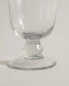 Engraved floral glass