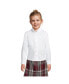 Фото #4 товара Рубашка с длинным рукавом Lands' End для девочек школьной формы с защитой от сминающейся ткани