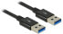Фото #3 товара Delock 0.5m USB 3.1 Gen 2 type-A - 0.5 m - USB A - USB A - USB 3.2 Gen 2 (3.1 Gen 2) - Male/Male - Black