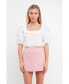 ფოტო #2 პროდუქტის Women's U-neckline Puff Sleeve Top