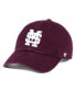 Фото #1 товара Men's Maroon Distressed Mississippi State Bulldogs Vintage-Like Clean Up Adjustable Hat