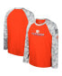 ფოტო #1 პროდუქტის Big Boys Orange, Camo Clemson Tigers OHT Military-Inspired Appreciation Dark Star Raglan Long Sleeve T-shirt