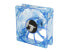 Фото #2 товара Bgears b-PWM 80 Translucent Blue with Blue LEDs, 2 ball Bearing PWM fan with 50