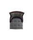 Фото #6 товара Барный стул с подлокотниками Manhattan Comfort Fifth Avenue 19" из бука с искусственной кожей