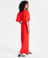 ფოტო #4 პროდუქტის Women's Balloon-Sleeve Wide-Leg Jumpsuit