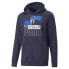 Фото #1 товара Puma Italy Soccer Ftblcore Pullover Hoodie Mens Blue Casual Athletic Outerwear 7