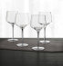 Set of 4 Black-Cased Stem Wine Glasses, Created for Macy's