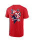 ფოტო #2 პროდუქტის Branded Men's Red Washington Nationals Split Zone T-Shirt