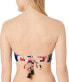 Trina Turk 284657 Women's Bandeau Bikini Top, Multi//Treasure Cove, 4