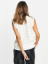 River Island pearl knitted tank jumper in cream