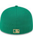 Фото #3 товара Men's White, Green Minnesota Twins 2024 St. Patrick's Day Low Profile 59FIFTY Fitted Hat