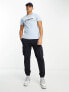 Hollister tech logo t-shirt in light blue